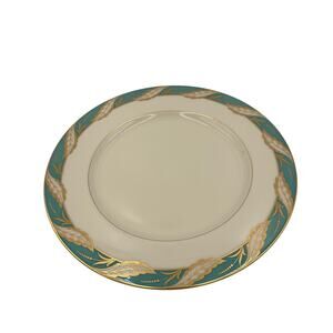 Vintage Lenox Bellevue Sea Green  10 1/2" Dinner Plate